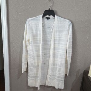Verve Ami Cream Open-Front Cardigan